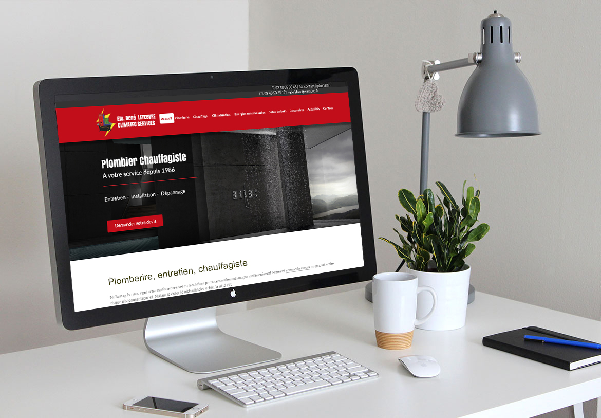 SITE WORDPRESS POUR UNE ENTREPRISE DE CHAUFFAGE